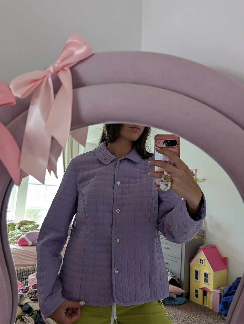 Briggs New York Quilted Lilac Jacket Size 16 - Women